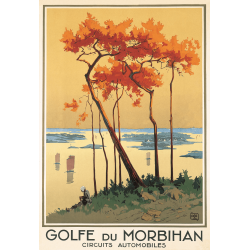 Affiche 50x70 - Le Golfe du Morbihan