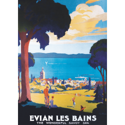 Affiche 50x70 - Évian-les-Bains - Wonderful Savoy Spa