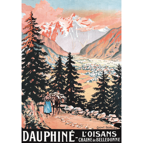 Affiche 50x70 - Dauphiné Oisans Belledonne