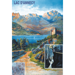 Affiche 50x70 - Le Château d'Annecy