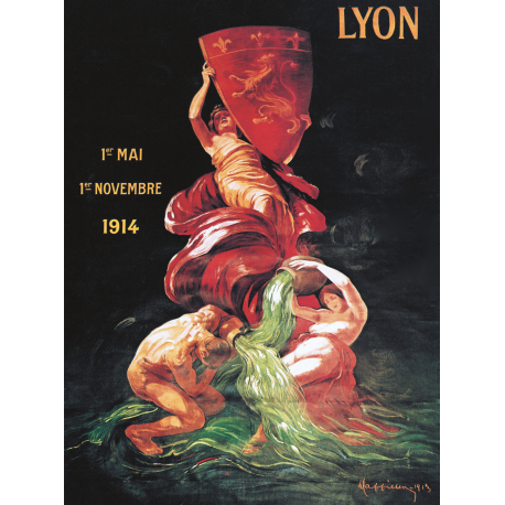 Affiche 50x70 - Exposition internationale de Lyon