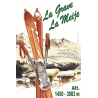 Affiche 50x70 - Skis à La Grave et La Meije