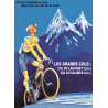 Affiche 50x70 - Galbier Lautaret Vélo Maillot Jaune