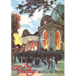Affiche 50x70 - Le Casino de Vichy