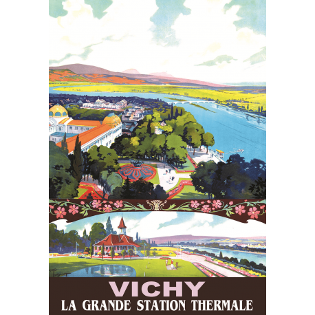 Affiche 50x70 - Vichy Grande Station Thermale