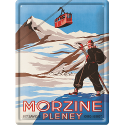 Plaque métal 30x40 - Morzine Pleney