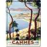 Plaque métal 30x40 - Cannes Été Hiver