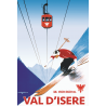 Affiche 50x70 - Téléphérique de Val d'Isère