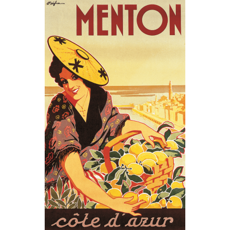 Affiche 50x70 - La Fête du Citron à Menton