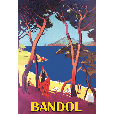 Affiche 50x70 - Bord de mer à Bandol