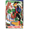Affiche 50x70 - Habits traditionnels de Bretagne