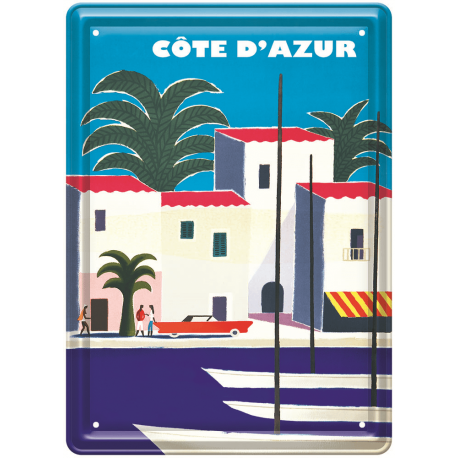 Plaque métal - Port de Côte d'Azur 