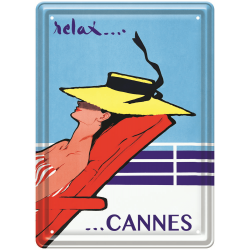 Plaque métal - Relax à Cannes