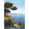 Affiche 50x70 - Littoral de la Cote d'Azur