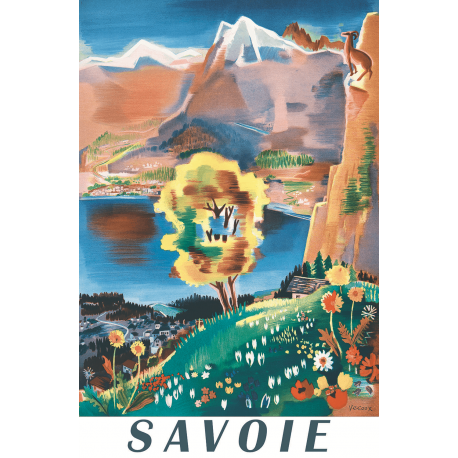 Affiche 50x70 - Représentation figurative de la Savoie