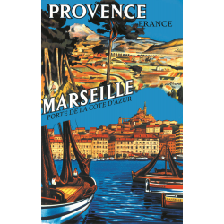 Affiche 50x70 - Marseille en Provence