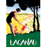 Affiche 50x70 - Vacances en famille à Lacanau