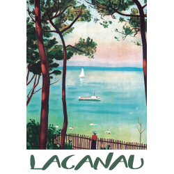 Affiche 50x70 - Lacanau en Peinture