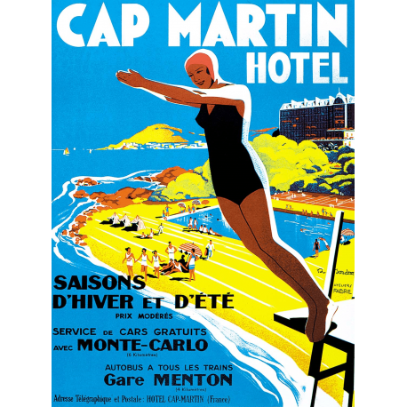 Affiche 50x70 - Grand Hotel Cap Martin