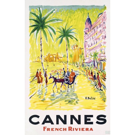 Affiche - Cannes French Riviera - 40x60 Giclée