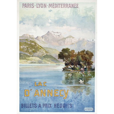 Affiche - Ile sur le Lac d'Annecy