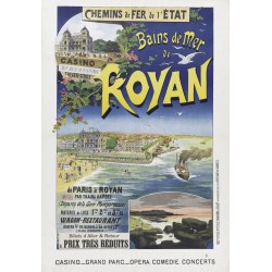 Affiche - Bains de Mer de Royan - 40x60 Giclée