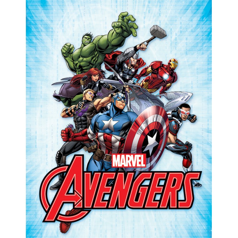 Plaque US - Marvel Avengers - 30x40cm - Comics