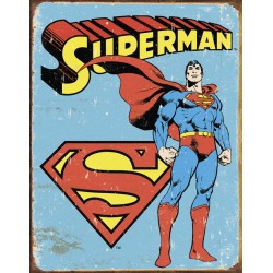 Plaque métal US - Superman - 30x40cm