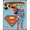 Plaque métal US - Superman - 30x40cm