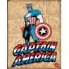 Plaque métal US - Captain America - 30x40cm