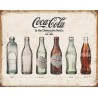 Plaque métal - Bouteilles de Coca Cola - 30x40cm