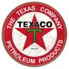 Plaque métal US - Texaco Rond - 28cm