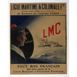 Aff. 50x63cm - Ligue Maritime et Coloniale