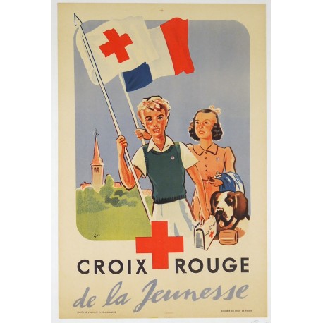 Aff. 40x60cm - Croix Rouge de la Jeunesse