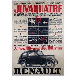 Aff. 79x116cm - Juvaquatre Renault