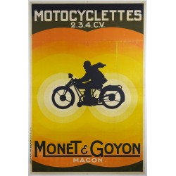 Aff. 76x113cm - Motocyclettes Monet Goyon