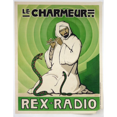 Aff. 58x73cm - Le Charmeur Rex Radio