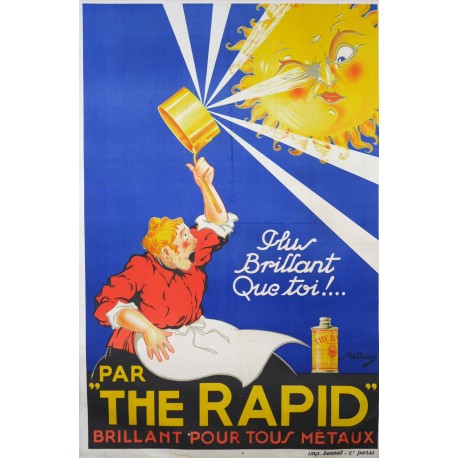 Aff. 80x115cm - The Rapid Plus brillant que toi (Nettoyant Métaux)