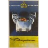 Aff. 58x93cm - Renault Dauphine Le Sourire de Paris aux 4 coins du monde
