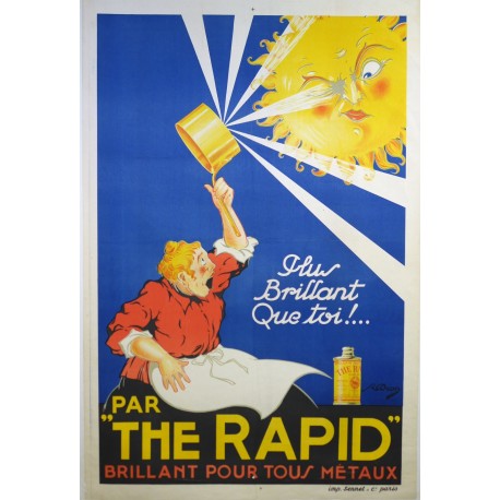 Aff. 80x121cm - The Rapid Plus brillant que toi (Nettoyant Métaux)