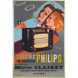 Aff. 79x118cm - Loisirs Philips (Radio)