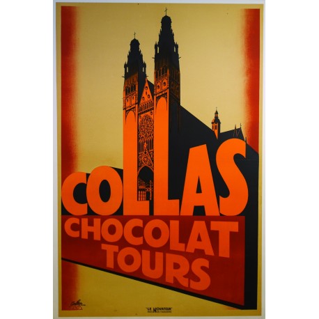 Aff. 77x118cm - Chocolat Collas Tours