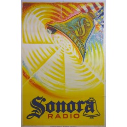 Aff. 79x117cm - Sonora Radio Clear as a Bell