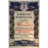 Aff. 77x117cm - Emprunt National 1920 Banque Nationale de Crédit