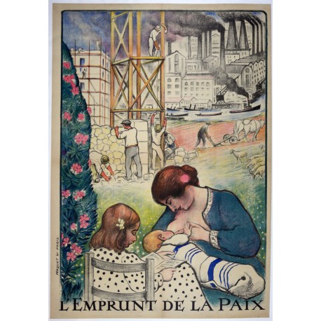 Aff. 80x112cm - Emprunt de la Paix