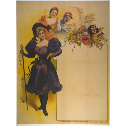Aff. 92x122cm - Programmes et affiches illustrées Léon Conte