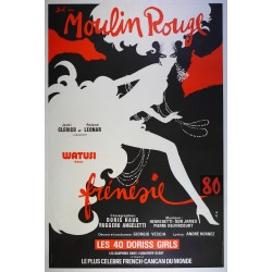 Aff. 77x117cm - Moulin Rouge Frénésie 80