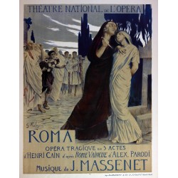 Aff. 65x84cm - Roma Théatre National de l'Opéra