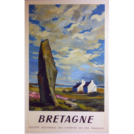 Aff. 61x98cm - SNCF Bretagne