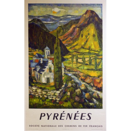 Aff. 61x98,5cm - SNCF Pyrénées